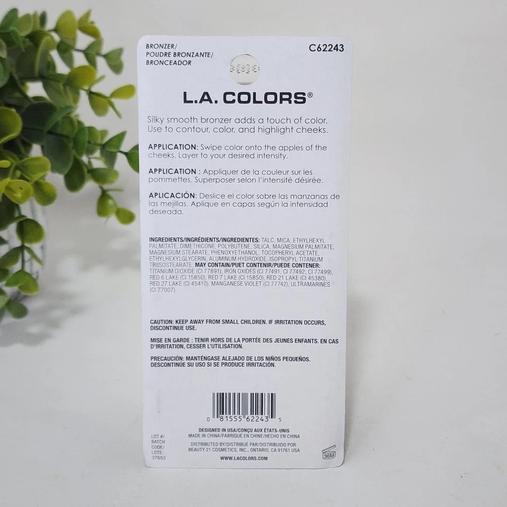 L.A. COLORS Powder Bronzer - Baked C62243 ~ 0.13 oz ~ New and Unopened